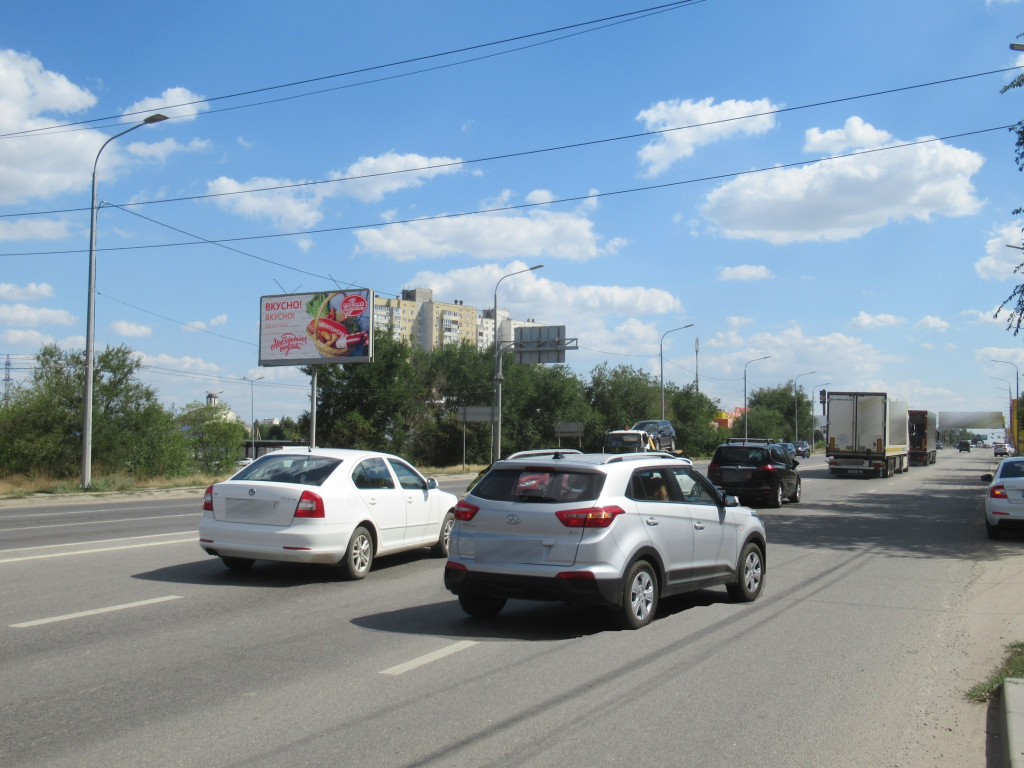 Фотография рекламного носителя, тип: Билборд 3x6, адрес: Историческая ул., д.164 Х Домостроителей ул., Волгоград, Волгоградская область, Россия. Сторона Б №111271