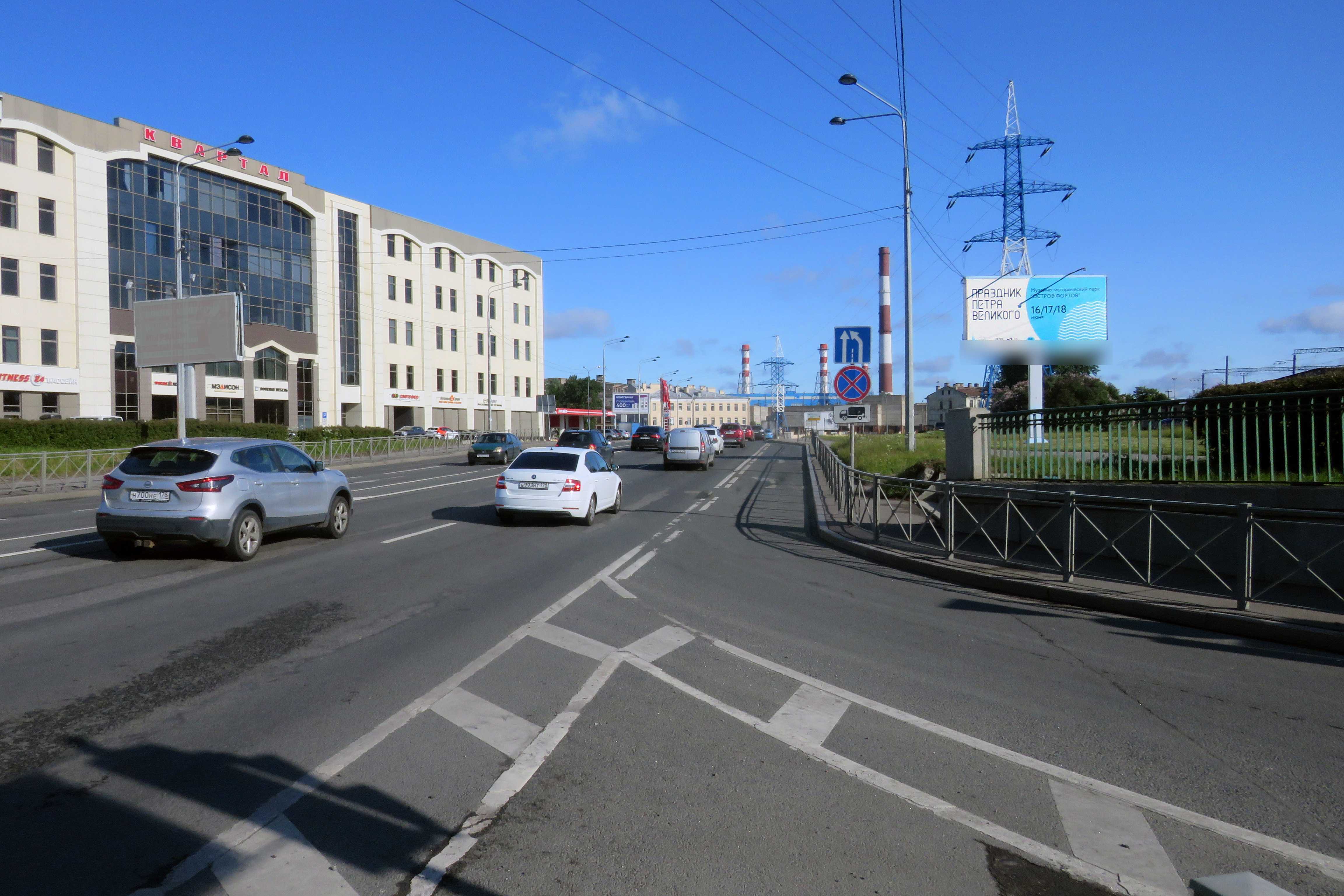 Фотография рекламного носителя, тип: Билборд 3x6, адрес: Ново-Рыбинская ул., д.21, Санкт-Петербург, Россия. Сторона А №708206