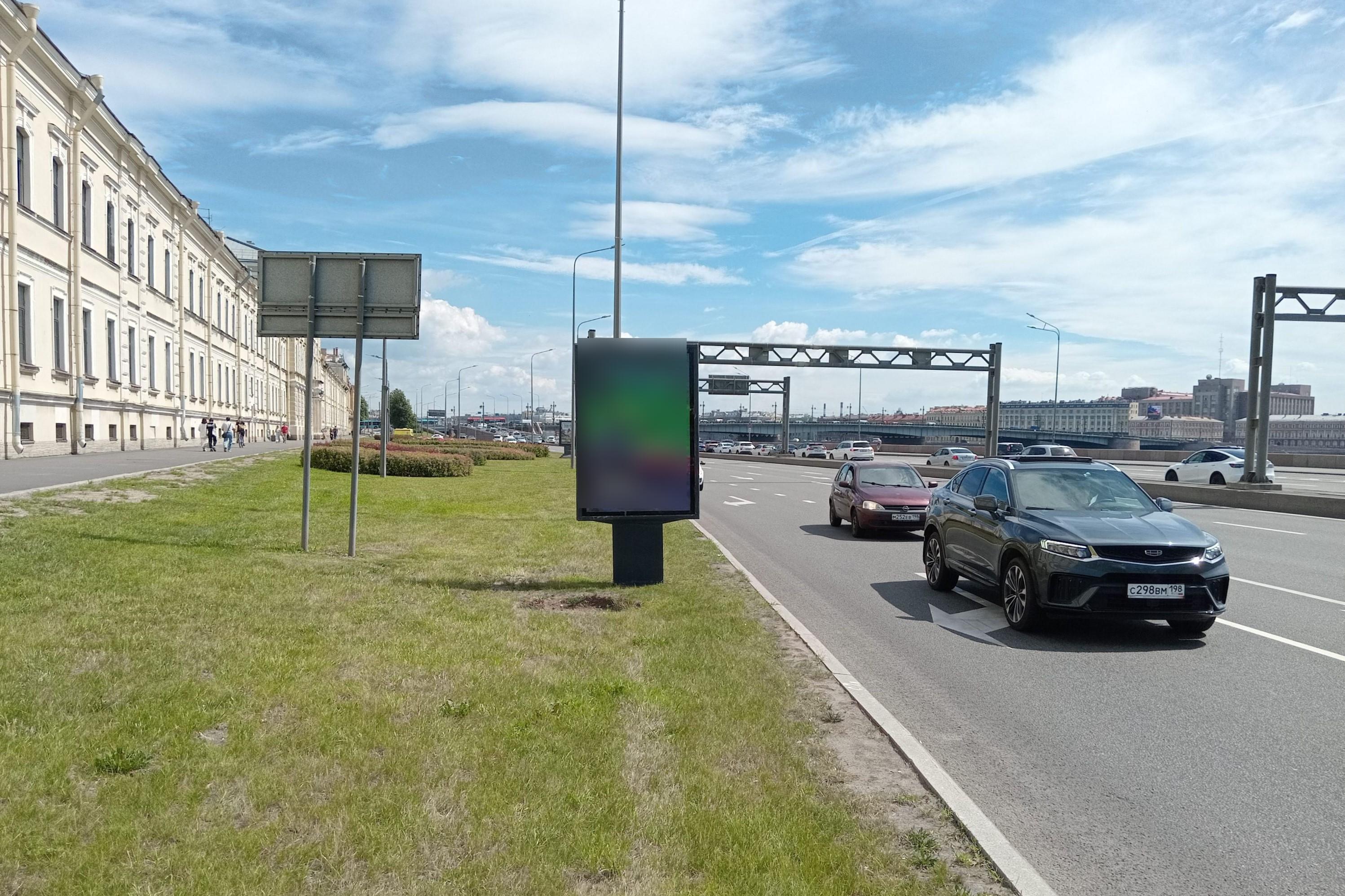 Фотография рекламного носителя, тип: Ситиформат 1.8x1.2, адрес: Пироговская наб., д.5 Х Большой Сампсониевский пр-т., Санкт-Петербург, Россия. Сторона Б №108514