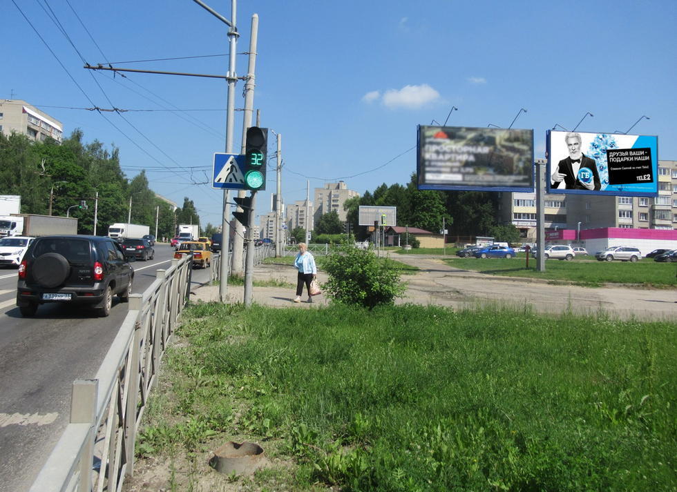 Фотография рекламного носителя, тип: Билборд 3x6, адрес: Верхняя Дуброва ул. Х Василисина ул., Владимир, Владимирская область, Россия. Сторона А2 №154177