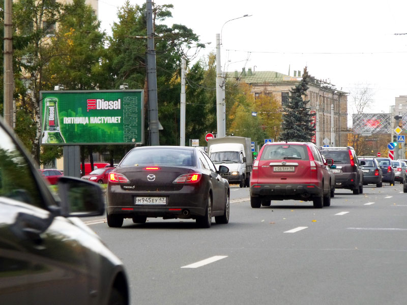 Фотография рекламного носителя, тип: Билборд 3x6, адрес: Тореза пр-т., д.46, Санкт-Петербург, Россия. Сторона В №164410