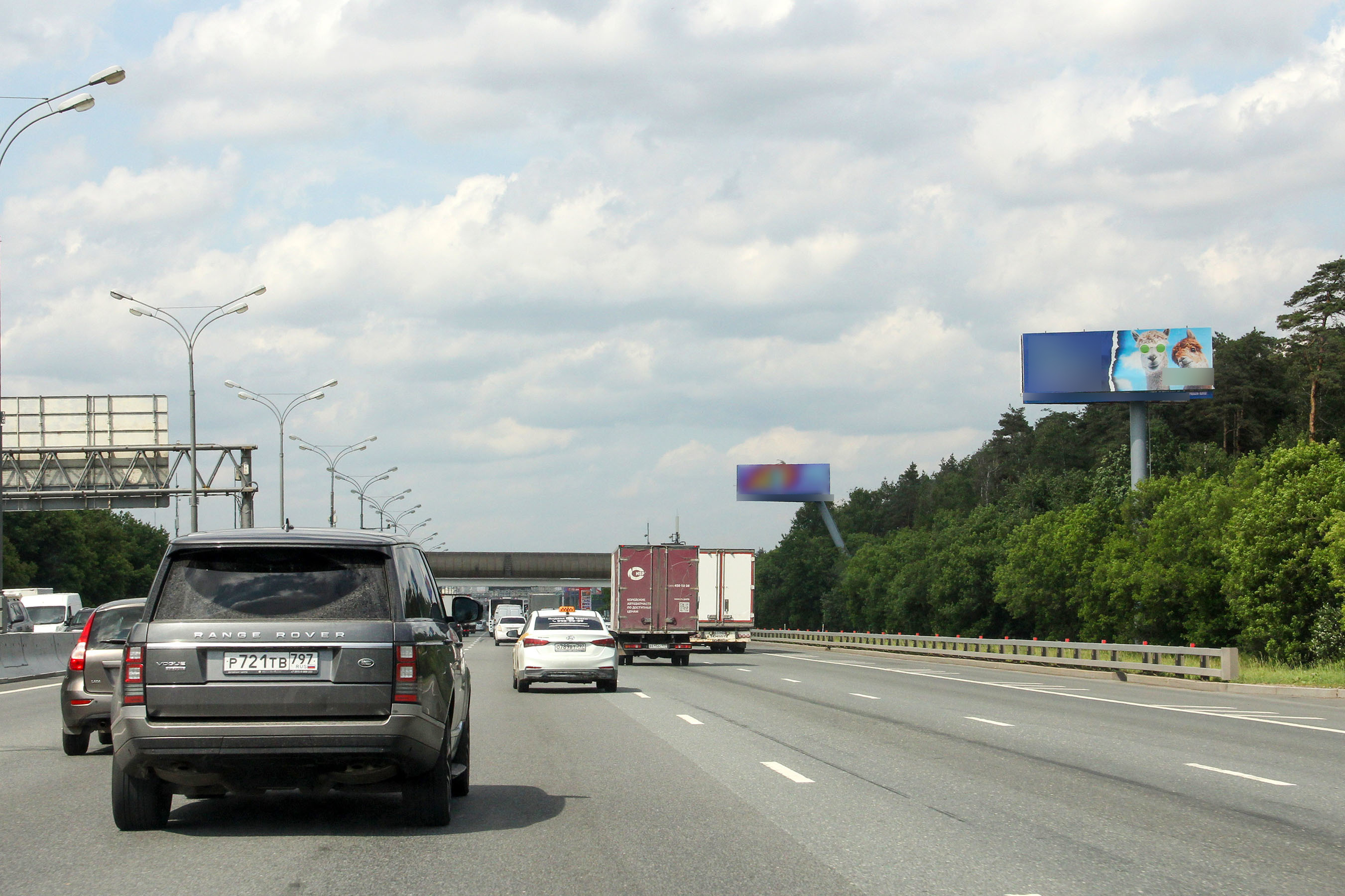 Фотография рекламного носителя, тип: Суперсайт 4x12, адрес: МКАД, 12 630м, Котельники, Московская область, Россия. Сторона А №1047394