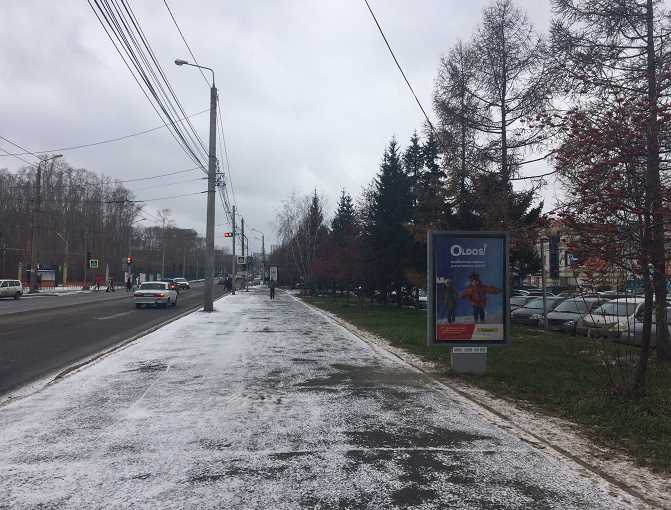 Фотография рекламного носителя, тип: Ситиформат 1.8x1.2, адрес: Телевизорная ул., д.1 Х Свободный пр-т., Красноярск, Красноярский край, Россия. Сторона A №1365689