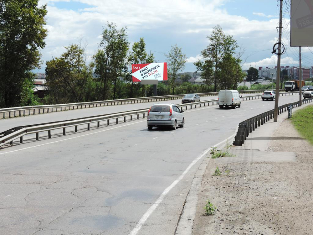Фотография рекламного носителя, тип: Билборд 3x6, адрес: Маяковского ул. Х Воронежская ул., Иркутск, Иркутская область, Россия. Сторона B №257767