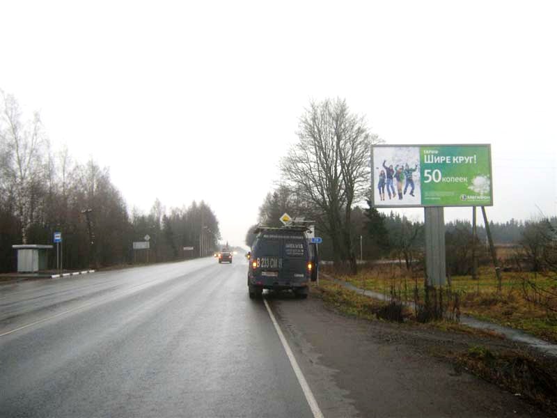 Фотография рекламного носителя, тип: Билборд 3x6, адрес: Киевское ш., 79 000м, Санкт-Петербург, Россия. Сторона А №131560
