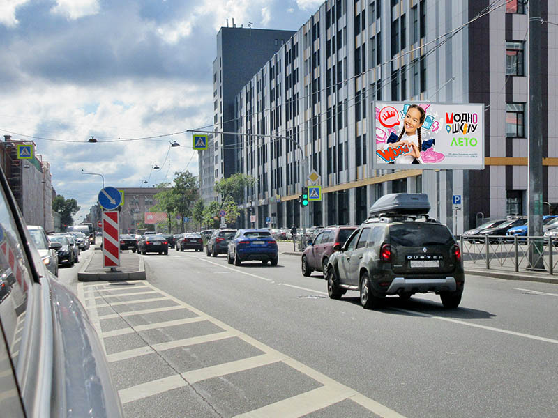 Фотография рекламного носителя, тип: Билборд 3x6, адрес: Уральская ул., д.4, лит.Б, Санкт-Петербург, Россия. Сторона A1-A10 №169525