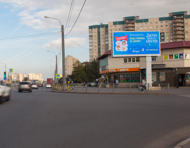 Фотография рекламного носителя, тип: Билборд 3x6, адрес: Маршала Казакова ул., д.36 Х Котина ул., Санкт-Петербург, Россия. Сторона А1-А10 №171380
