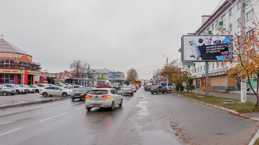 Фотография рекламного носителя, тип: Билборд 3x6, адрес: Татарстан ул., д.20, Зеленодольск, Республика Татарстан, Россия. Сторона A1-A3 №685740
