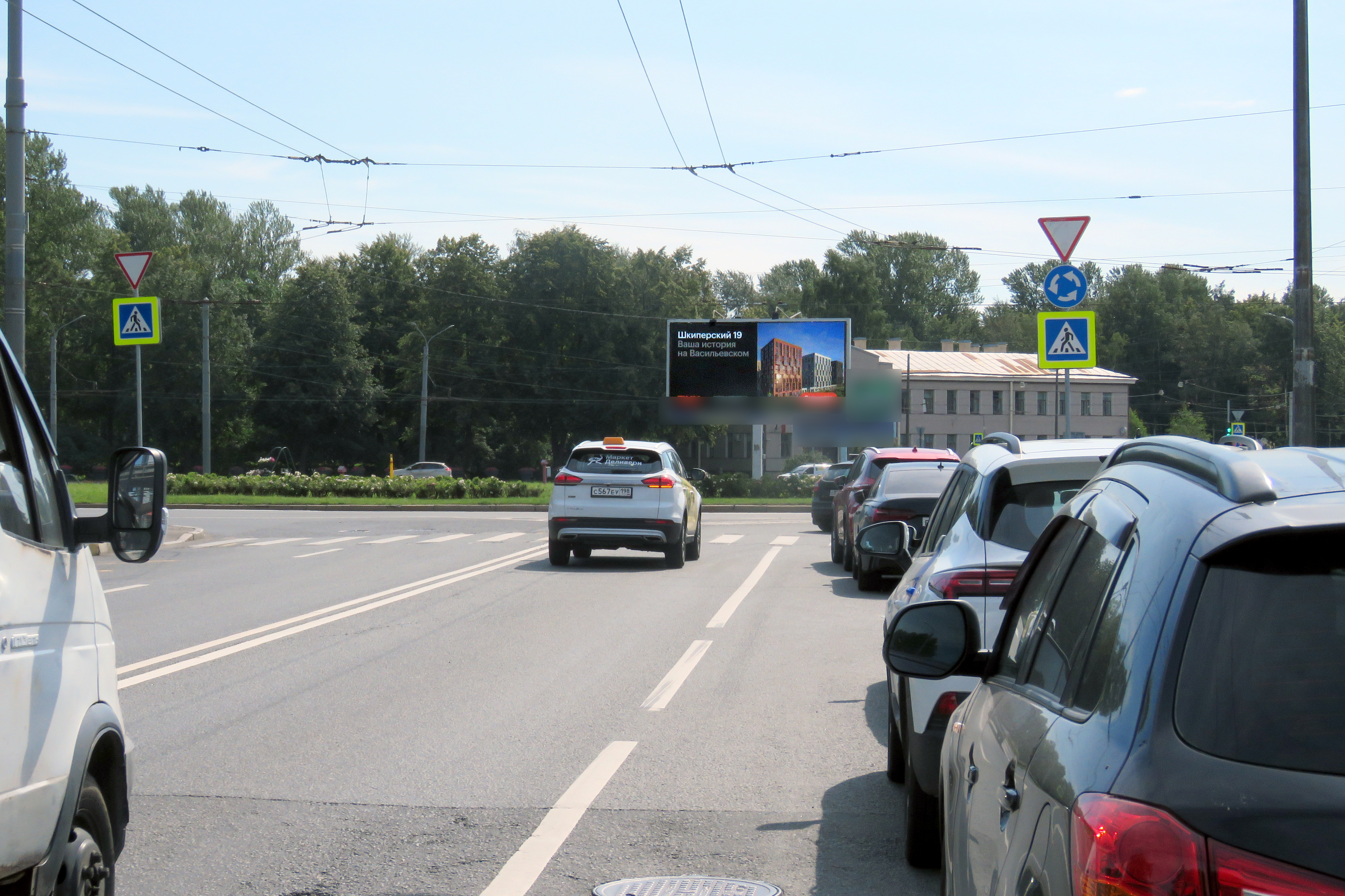 Фотография рекламного носителя, тип: Билборд 3x6, адрес: Бехтерева пл. Х Седова ул., д.12, корп.2, поз.1, Санкт-Петербург, Россия. Сторона А1 №703229