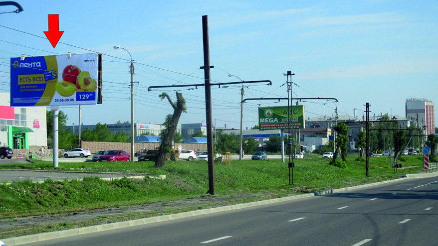 Фотография рекламного носителя, тип: Билборд 3x6, адрес: Советская ул., д.61 Х Ленинградская ул., Магнитогорск, Челябинская область, Россия. Сторона А2 №199716