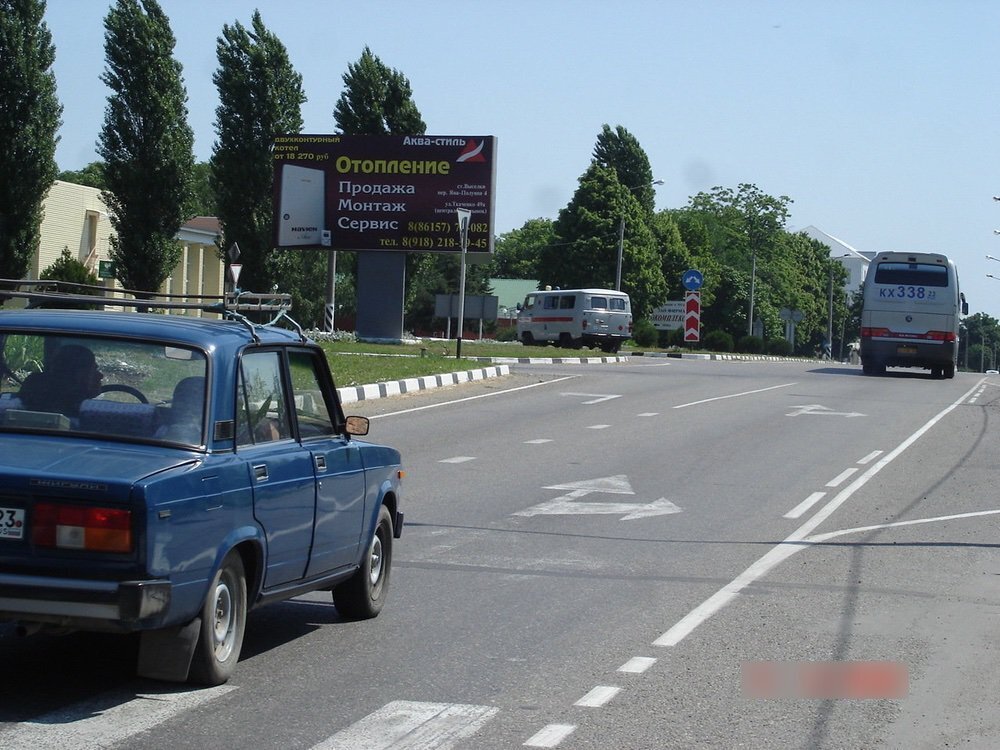 Фотография рекламного носителя, тип: Билборд 3x6, адрес: "Журавская - Тихорецк" а/д, 10 950м, Краснодарский край, Россия. Сторона Б №714604