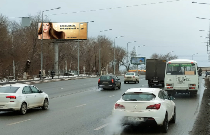 Фотография рекламного носителя, тип: Суперсайт 4x12, адрес: Ново-Садовая ул., д.148 Х Подпольщиков ул., Самара, Самарская область, Россия. Сторона Б №1327844