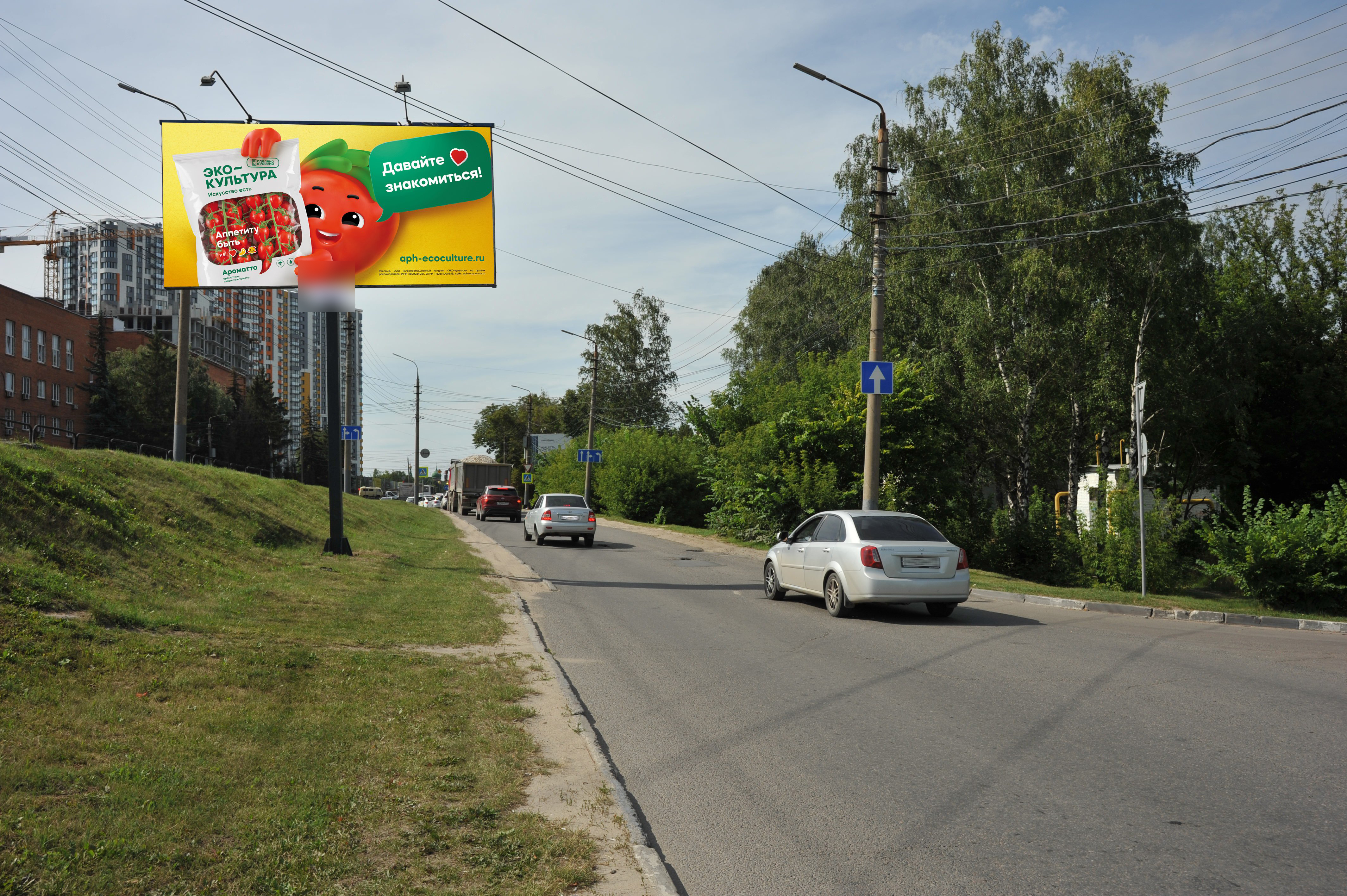 Фотография рекламного носителя, тип: Билборд 3x6, адрес: Оборонная ул., д. 97, разделительный газон, Тула, Тульская область, Россия. Сторона A1 №1338219