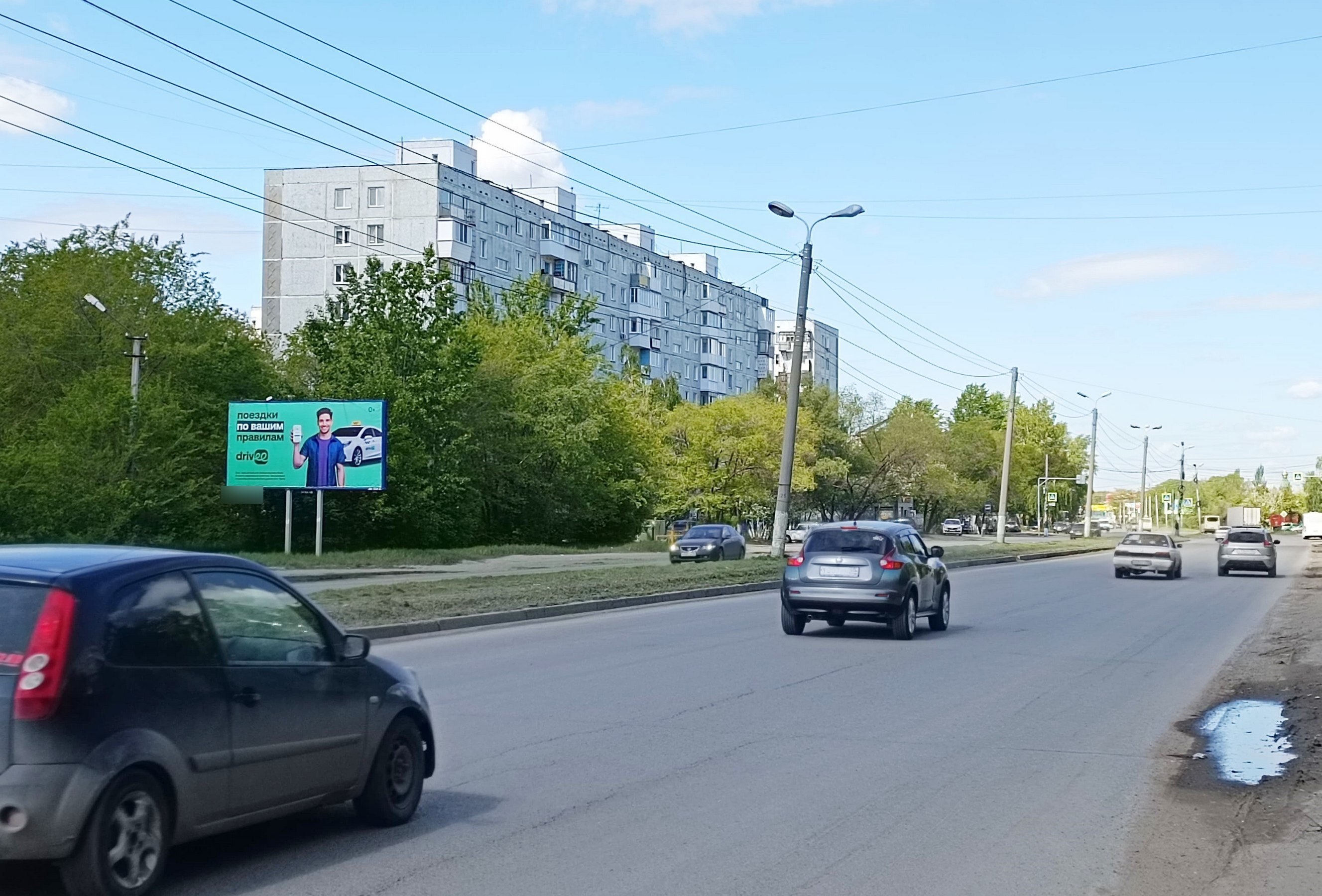 Фотография рекламного носителя, тип: Билборд 3x6, адрес: Менделеева пр-т., д.14, корп.1, Омск, Омская область, Россия. Сторона Б №326181