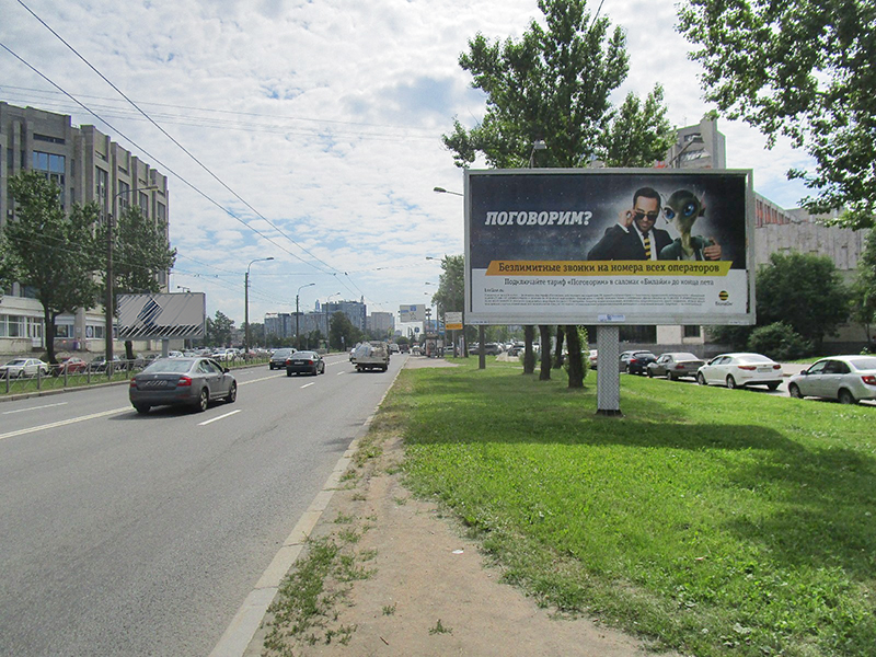 Фотография рекламного носителя, тип: Билборд 3x6, адрес: Краснопутиловская ул., д.93, Санкт-Петербург, Россия. Сторона А №165199