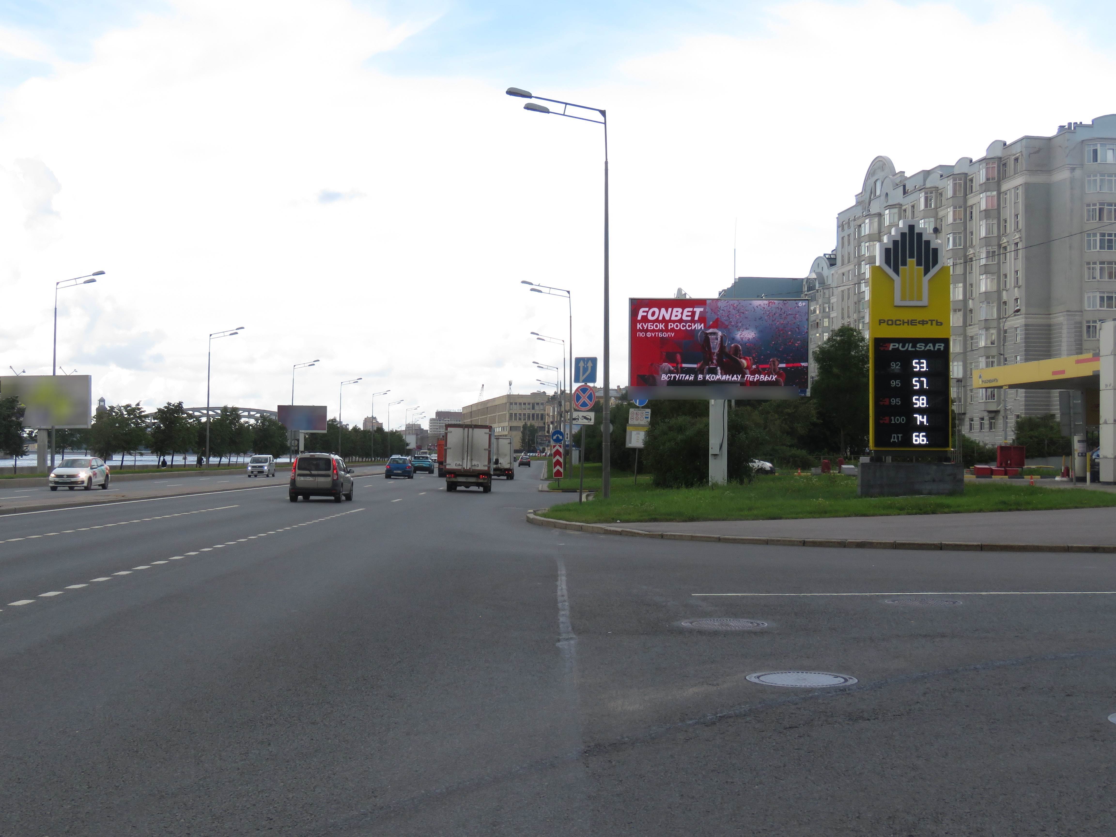 Фотография рекламного носителя, тип: Билборд 3x6, адрес: Малоохтинская наб., д.16, Санкт-Петербург, Россия. Сторона А1 №119756