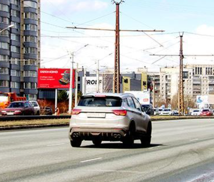 Фотография рекламного носителя, тип: Билборд 3x6, адрес: Малахова ул., д.138 Х Гридасова ул., Барнаул, Алтайский край, Россия. Сторона Б1 №195355
