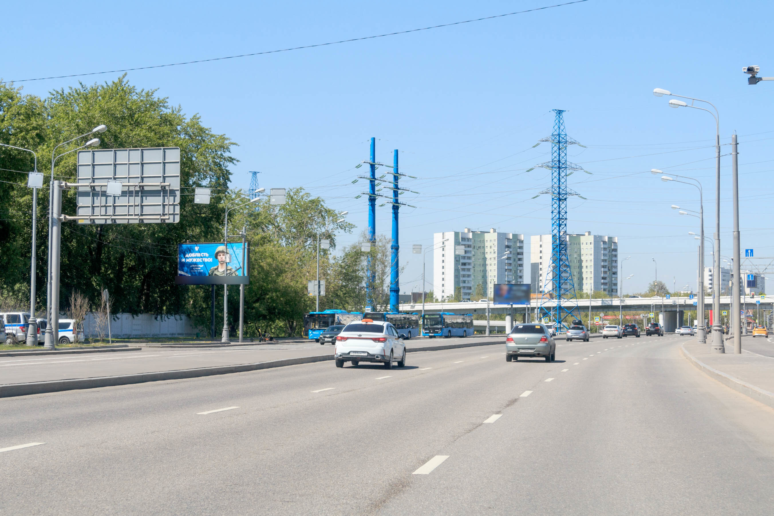 Фотография рекламного носителя, тип: Билборд 3x6, адрес: Аминьевское ш., д.4а Х Очаковское ш., Москва, Россия. Сторона Б №16430