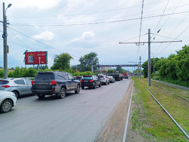 Фотография рекламного носителя, тип: Билборд 3x6, адрес: Королёва пр-т., д.20/3, Омск, Омская область, Россия. Сторона Б1-Б3 №602094