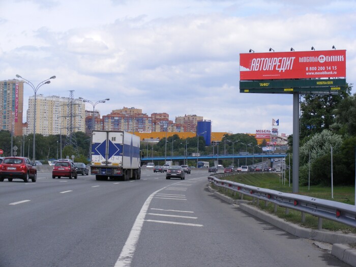 Фотография рекламного носителя, тип: Суперсайт 3x12, адрес: МКАД 69 300м, Москва, Россия. Сторона A №62477