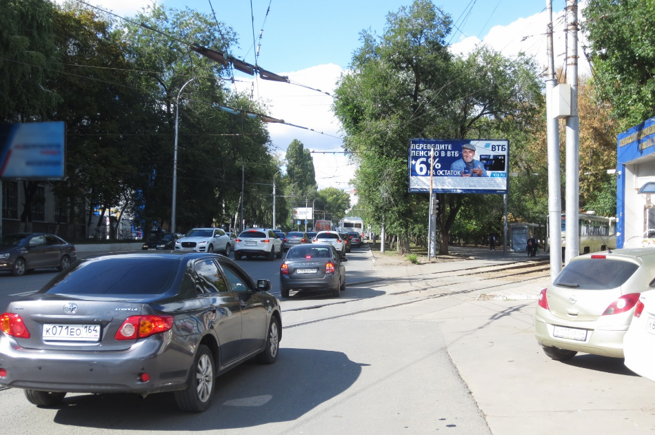 Фотография рекламного носителя, тип: Билборд 3x6, адрес: Большая Горная ул. Х Большая Садовая ул., ДЦ Навигатор, Саратов, Саратовская область, Россия. Сторона А №156781