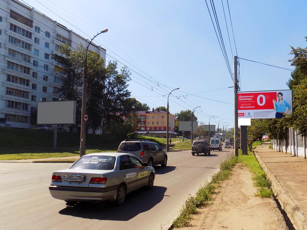 Фотография рекламного носителя, тип: Билборд 3x6, адрес: Академическая ул., д.5Б/1, Иркутск, Иркутская область, Россия. Сторона A №85358