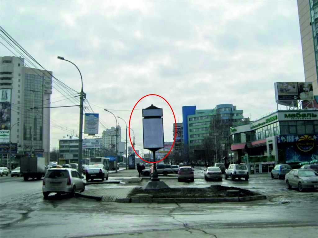 Фотография рекламного носителя, тип: Ситиформат 0.93x0.87, адрес: Нарымская ул., д.19, Новосибирск, Новосибирская область, Россия. Сторона A №183226