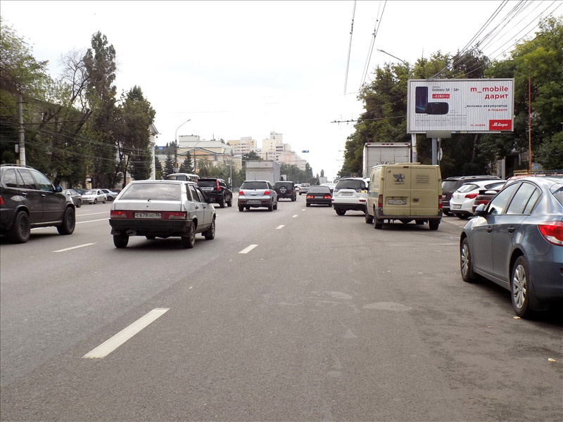 Фотография рекламного носителя, тип: Билборд 3x6, адрес: 20 лет Октября ул., д.105/1, Воронеж, Воронежская область, Россия. Сторона A1-A3 №225313