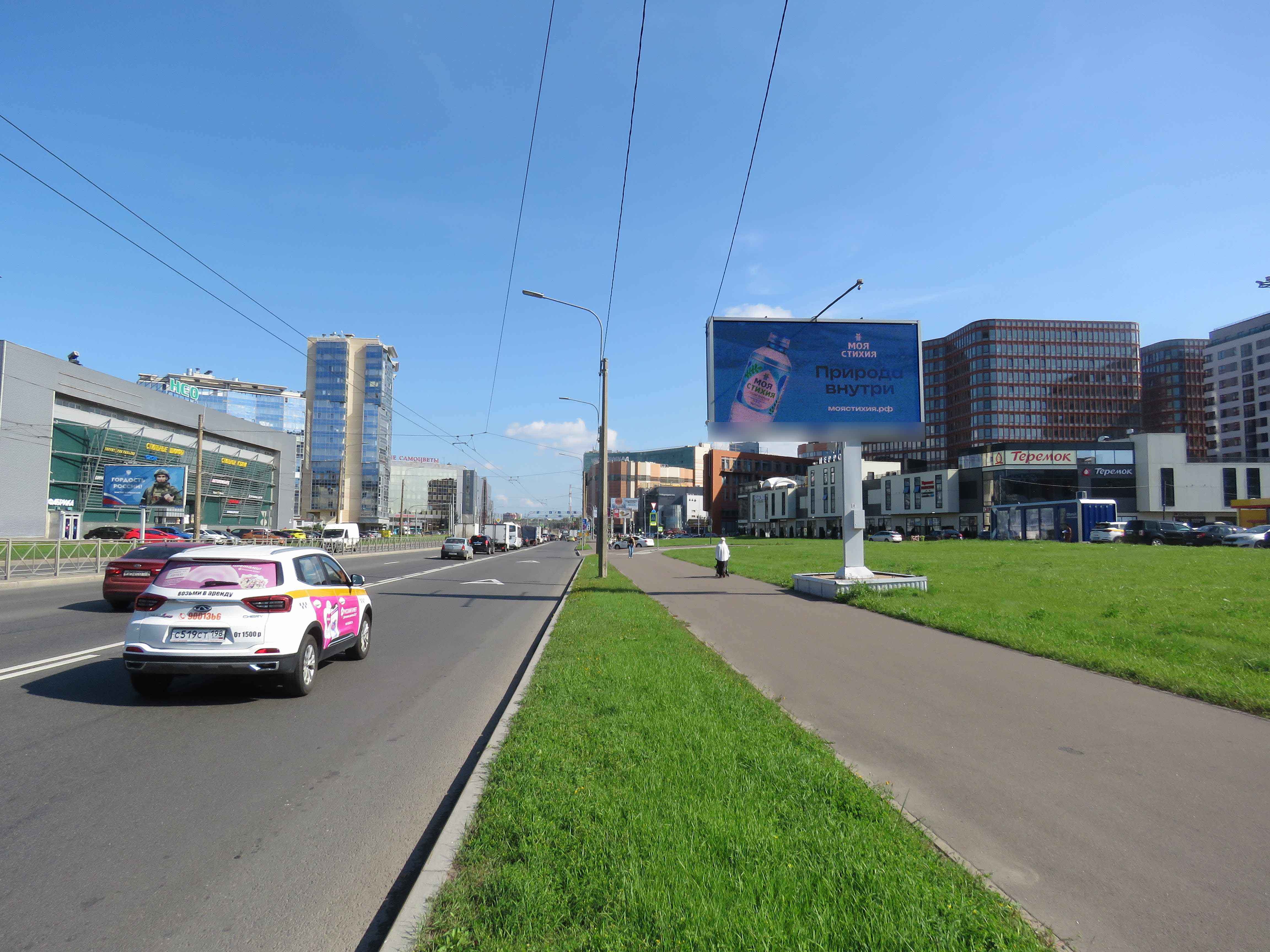 Фотография рекламного носителя, тип: Билборд 3x6, адрес: Заневский пр-т., д.65, корп.1, Санкт-Петербург, Россия. Сторона А1 №708190
