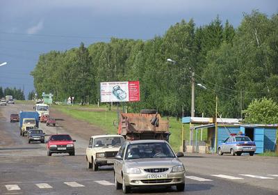Фотография рекламного носителя, тип: Билборд 3x6, адрес: Сошени с., Казанский тракт, Киров, Кировская область, Россия. Сторона A1-A3 №160705