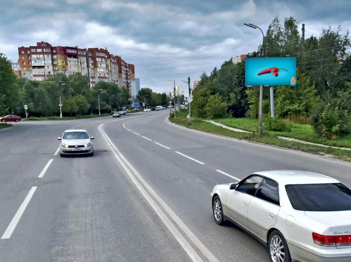 Фотография рекламного носителя, тип: Билборд 3x6, адрес: Новоселов ул., д.42, Рязань, Рязанская область, Россия. Сторона A №161744