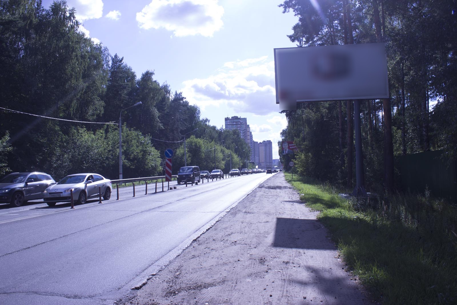 Фотография рекламного носителя, тип: Билборд 3x6, адрес: Северное ш., 50м после регулируемого перекрестка с Народное имение ул., Раменское, Московская область, Россия. Сторона А №224744