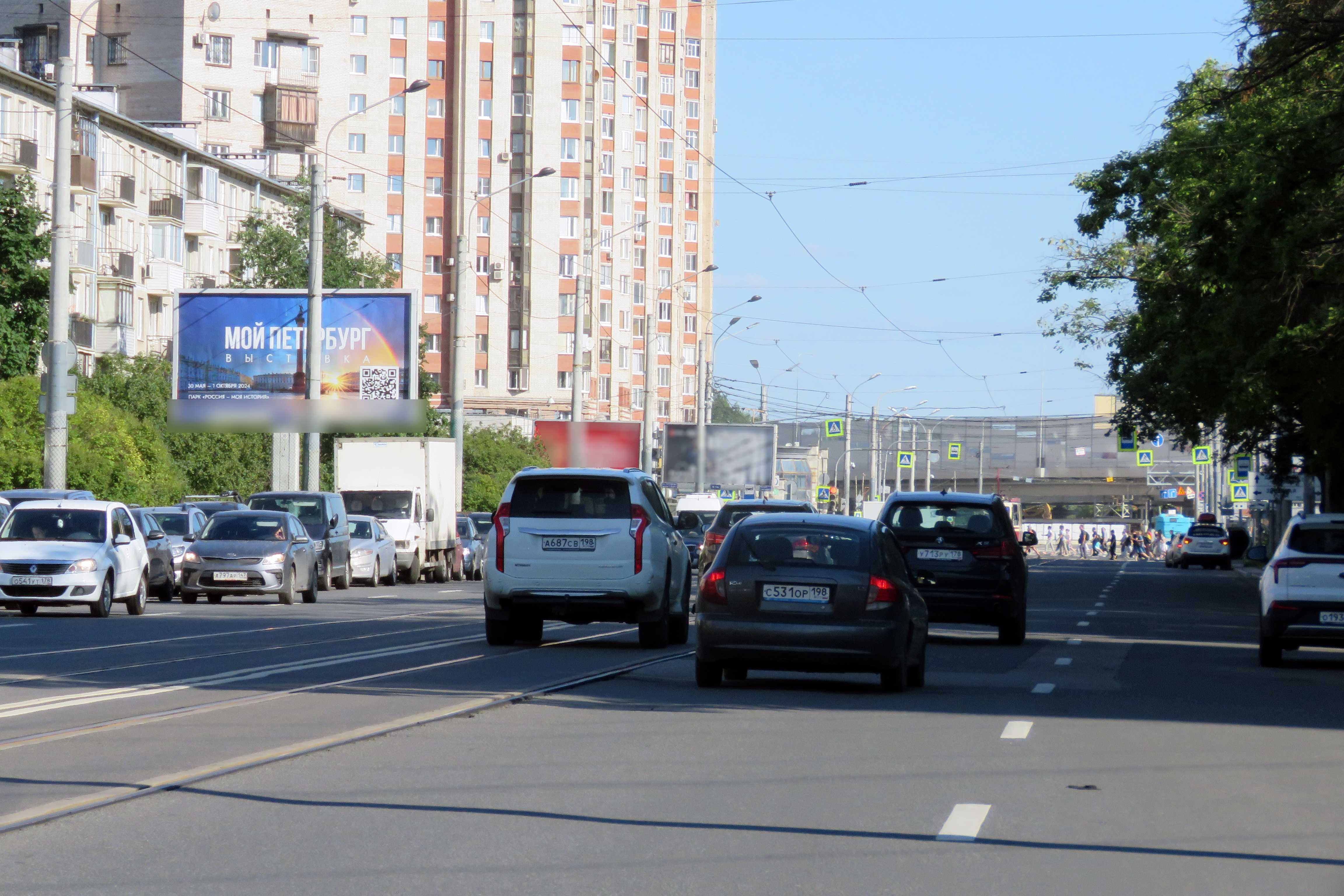 Фотография рекламного носителя, тип: Билборд 3x6, адрес: Ленсовета ул., д.74, Санкт-Петербург, Россия. Сторона Б №673233