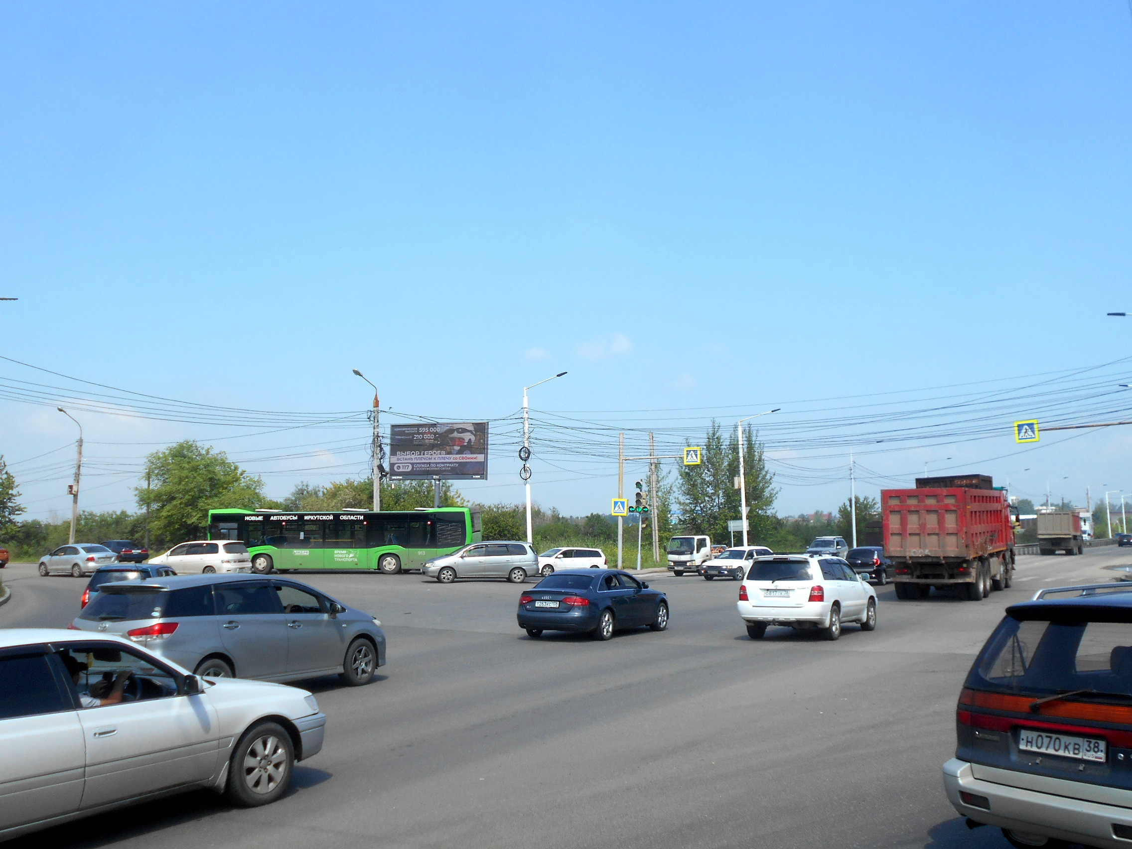 Фотография рекламного носителя, тип: Билборд 3x6, адрес: Трактовая ул., Иркутск, Иркутская область, Россия. Сторона А1 №1327733