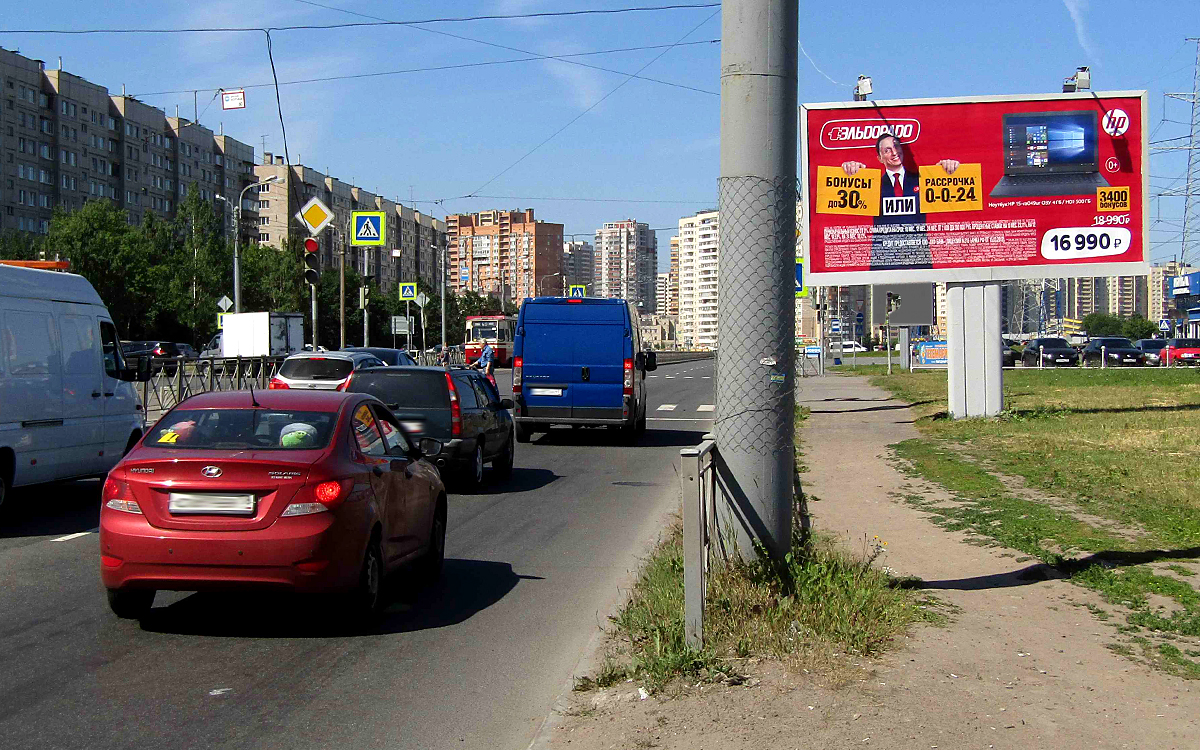 Фотография рекламного носителя, тип: Билборд 3x6, адрес: Маршала Казакова ул., д.36, Санкт-Петербург, Россия. Сторона A №171386