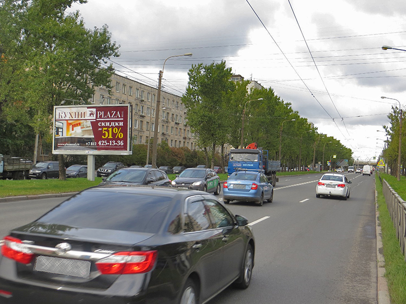 Фотография рекламного носителя, тип: Билборд 3x6, адрес: Краснопутиловская ул., д.93, Санкт-Петербург, Россия. Сторона В №165200