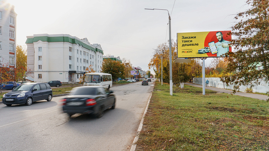 Фотография рекламного носителя, тип: Билборд 3x6, адрес: Татарстан ул., д.26, Зеленодольск, Республика Татарстан, Россия. Сторона A №685743