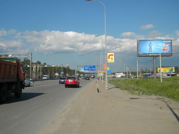 Фотография рекламного носителя, тип: Суперсайт 5x12, адрес: Мурманское ш., 12 000м, Санкт-Петербург, Россия. Сторона A №129590