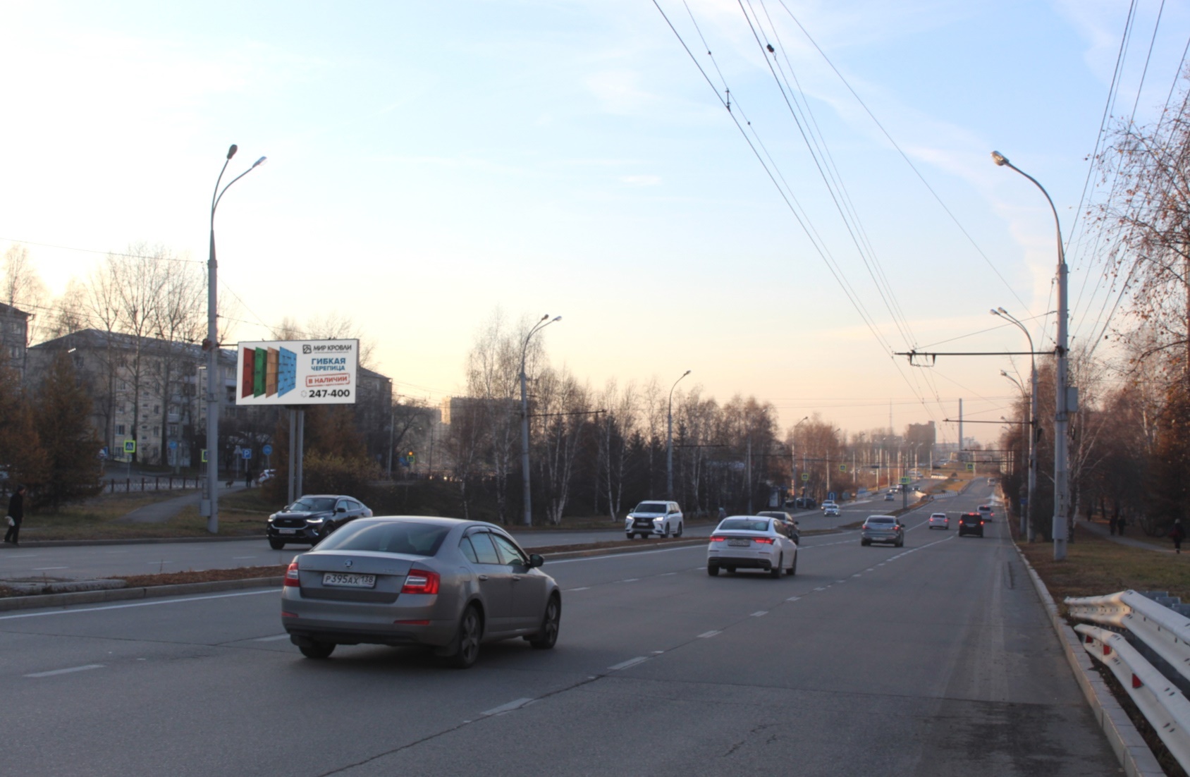 Фотография рекламного носителя, тип: Билборд 3x6, адрес: Жукова пр-т., мк/р-н "Солнечный", Иркутск, Иркутская область, Россия. Сторона Б №155174
