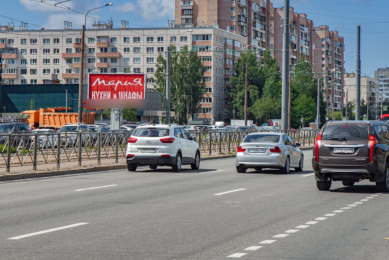 Фотография рекламного носителя, тип: Билборд 3x6, адрес: Просвещения пр-т., д.85а, Санкт-Петербург, Россия. Сторона B №168869
