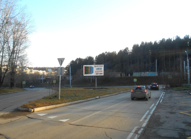 Фотография рекламного носителя, тип: Билборд 3x6, адрес: Юбилейный мкр., Иркутск, Иркутская область, Россия. Сторона Б2 №1327458