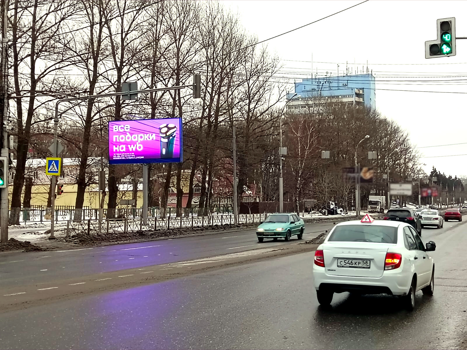 Фотография рекламного носителя, тип: Билборд 3x6, адрес: Победы пр-т., д.67, Пенза, Пензенская область, Россия. Сторона Б1 №1329410