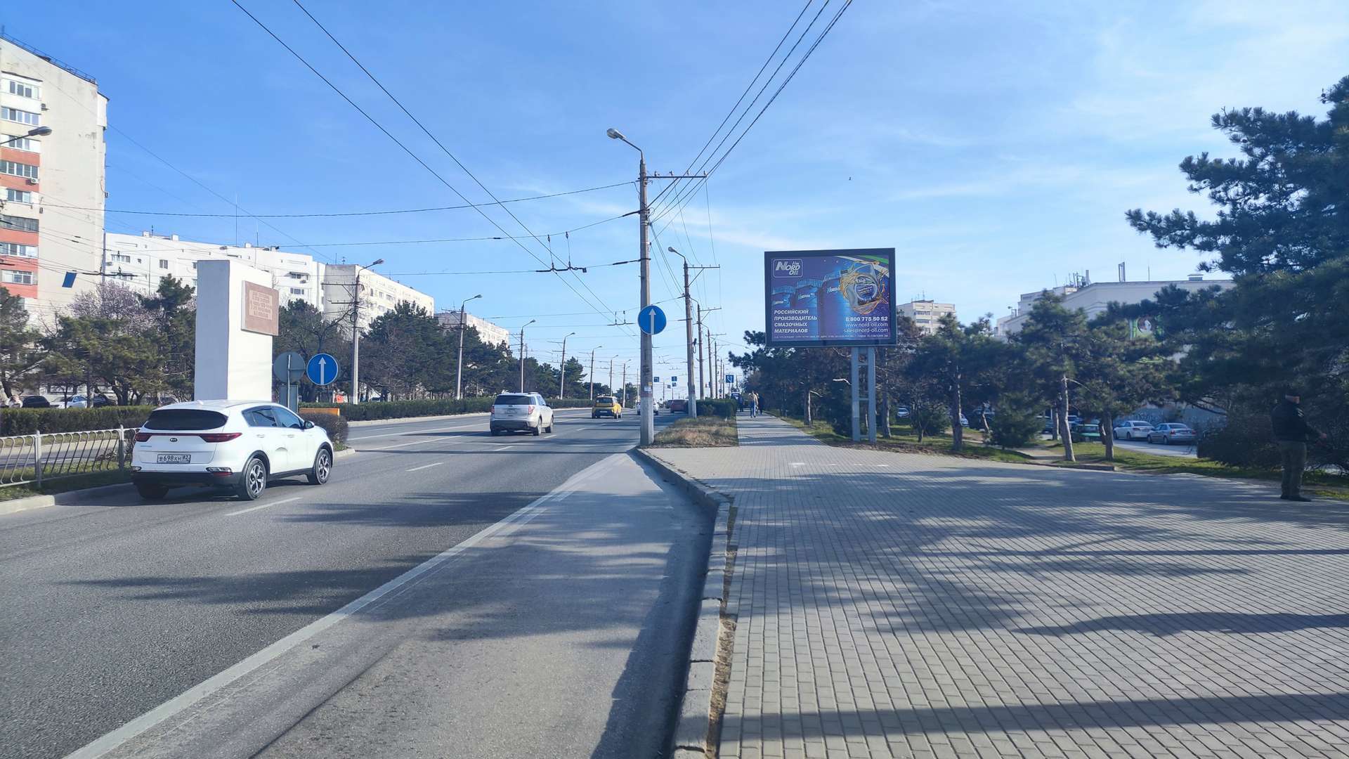 Фотография рекламного носителя, тип: Ситиформат 1.8x1.2, адрес: Генерала Острякова пр-т., д.160а-б, Севастополь, Россия. Сторона A1-A5 №1373469