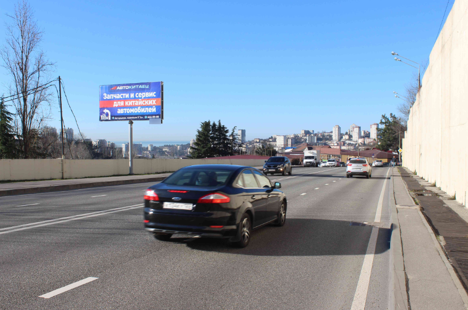 Фотография рекламного носителя, тип: Билборд 3x6, адрес: Транспортная ул., поз.1, Сочи, Краснодарский край, Россия. Сторона Б №1056771