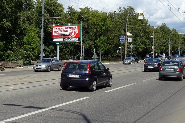 Фотография рекламного носителя, тип: Билборд 3x6, адрес: Свободы ул., д.11/1, Москва, Россия. Сторона B №65501