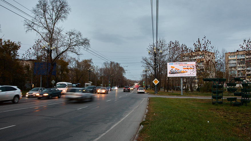 Фотография рекламного носителя, тип: Билборд 3x6, адрес: Матвеевское ш. Х Чернореченское ш., Хабаровск, Хабаровский край, Россия. Сторона A1-А10 №482049