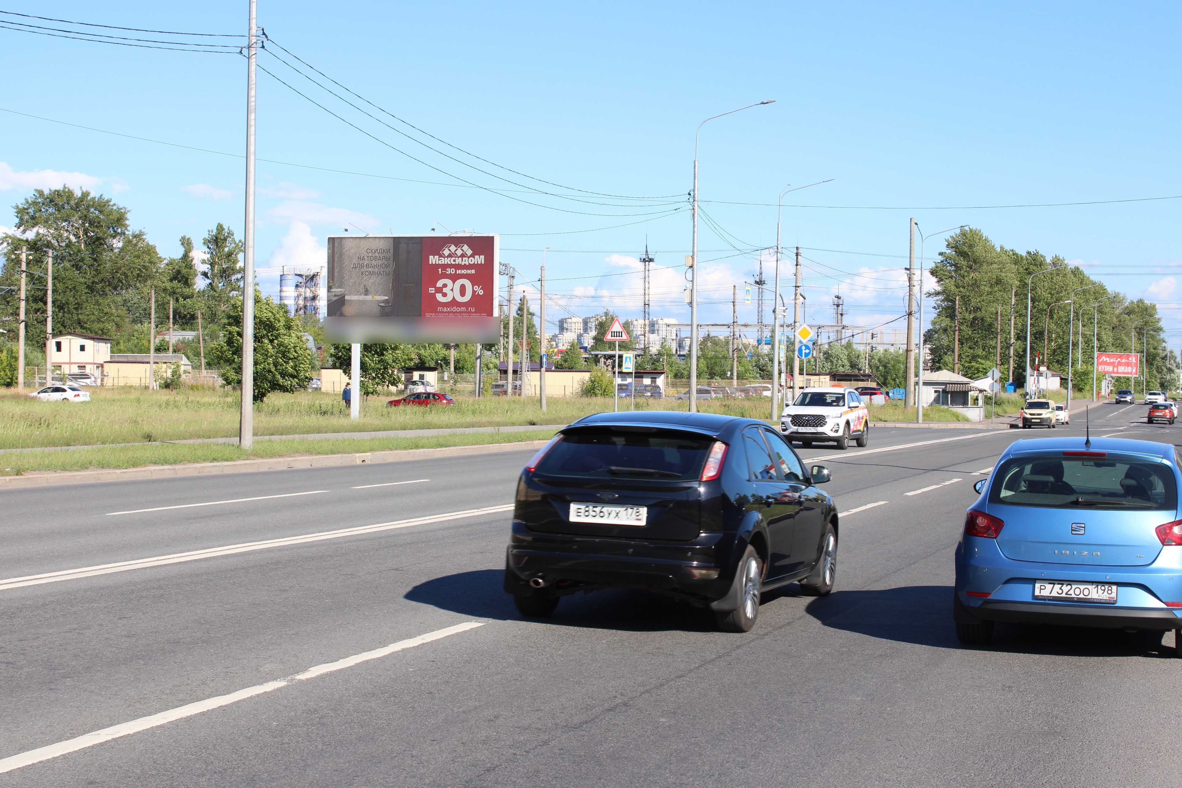 Фотография рекламного носителя, тип: Билборд 3x6, адрес: Краснопутиловская ул. Х Червонного Казачества ул., д.44, Санкт-Петербург, Россия. Сторона Б №119349