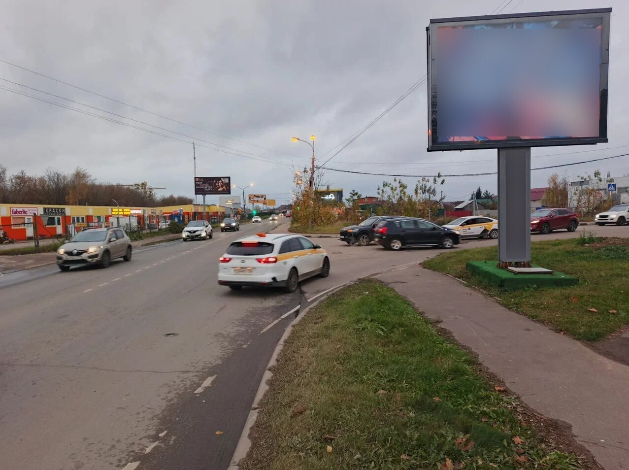 Фотография рекламного носителя, тип: Ситиборд 2.7x3.7, адрес: Кооперативная ул. X Грищенко ул., Жуковский, Московская область, Россия. Сторона A1-A5 №1419629