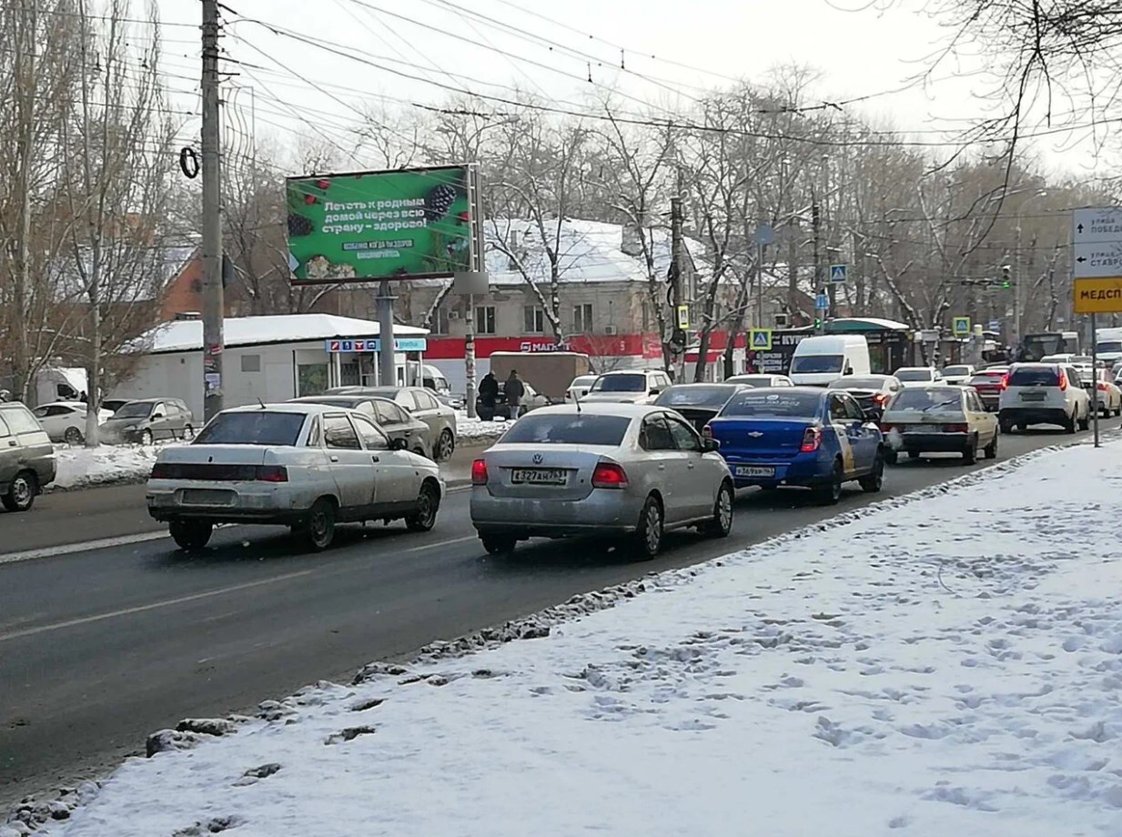 Фотография рекламного носителя, тип: Билборд 3x6, адрес: Кирова пр-т., д.201 Х Ставропольская ул., Самара, Самарская область, Россия. Сторона Б №945279