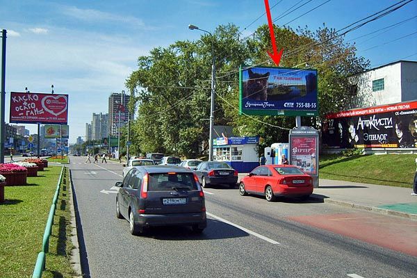 Фотография рекламного носителя, тип: Билборд 3x6, адрес: Вернадского пр-т., д.6, Москва, Россия. Сторона A1 №65502